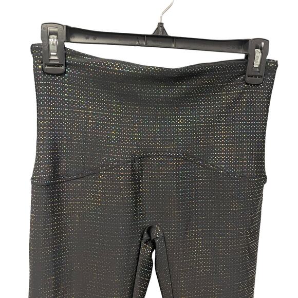 Spanx Rainbow Metallic Dot Print Activewear Leggings Womens Medium - Picture 4 of 8
